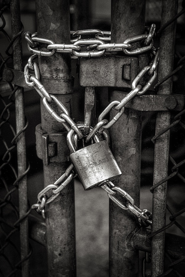 chain link fence lock 